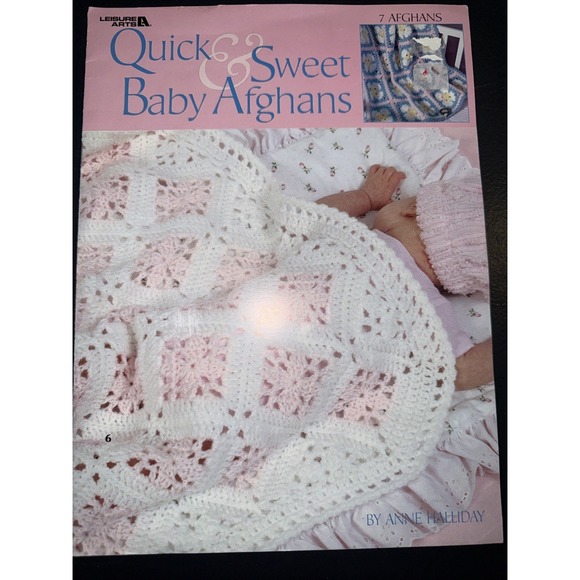 Handbags - Quick & Sweet Baby Afghans - Crochet Patterns Instructional Booklet EUC